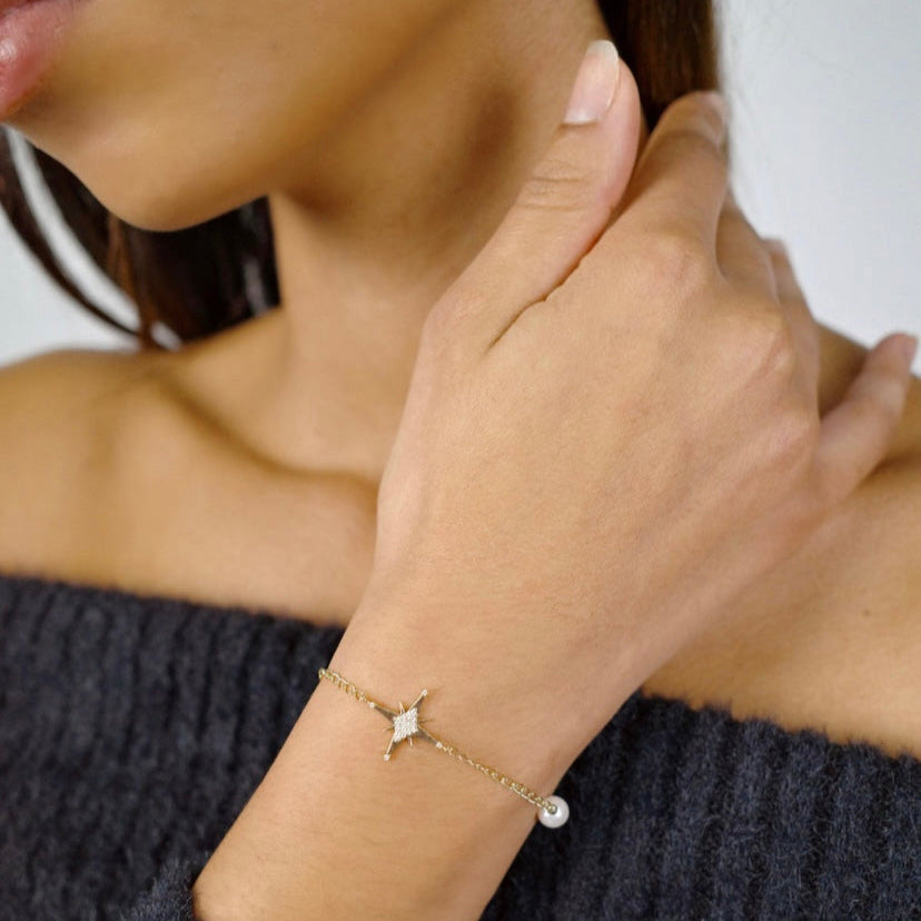 Mondi Bracelet, Yellow Gold And Diamond