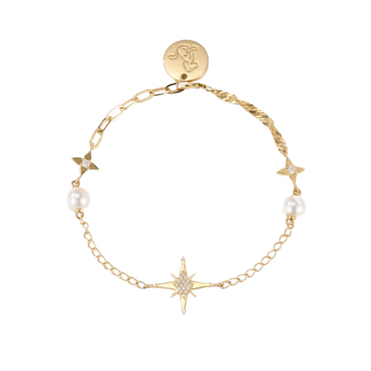 Mondi Bracelet, Yellow Gold And Diamond